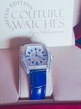 NIB ADRIENNE COUTURE COLLECTION LIMITED #0808/5000 WATCH Swiss- New Battery